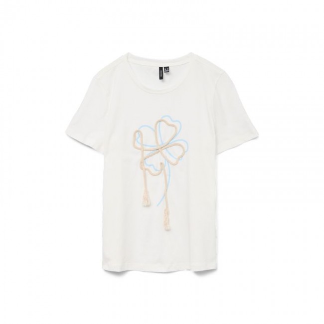 Vero moda VMSINANE FRANCIS SS TOP BOX JRS GA 10327139 snow white flower Vero moda VMSINANE FRANCIS SS TOP BOX JRS GA 10327139 snow white flower
