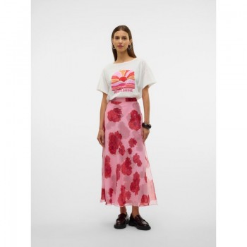 Vero moda VMTHILDA TEORA HW ANKLE SKIRT WVN GA CE 10327966 bonbon teora
