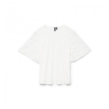 Vero moda VMPANNA 2/4 TOP JRS 10329679 snow white