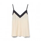 Vero moda VMDENISE SINGLET TOP WVN BTQ GA 10329790 birch black Vero moda VMDENISE SINGLET TOP WVN BTQ GA 10329790 birch black