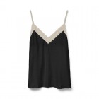 Vero moda VMDENISE SINGLET TOP WVN BTQ GA 10329790 black birch Vero moda VMDENISE SINGLET TOP WVN BTQ GA 10329790 black birch