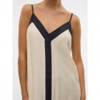 Vero moda VMDENISE SINGLET ANKLE DRESS WVN BTQ GA 10329793 birch black