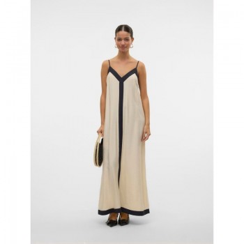 Vero moda VMDENISE SINGLET ANKLE DRESS WVN BTQ GA 10329793 birch black