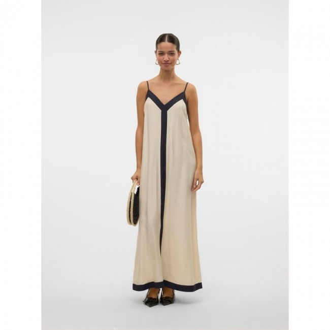 Vero moda VMDENISE SINGLET ANKLE DRESS WVN BTQ GA 10329793 birch black