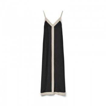 Vero moda VMDENISE SINGLET ANKLE DRESS WVN BTQ GA 10329793 black birch