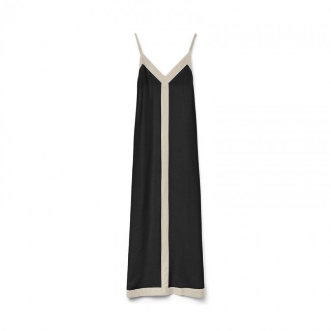 Vero moda VMDENISE SINGLET ANKLE DRESS WVN BTQ GA 10329793 black birch