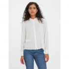 vero moda VMBEAUTY LS SHIRT WVN GA NOOS 10269526-snow white