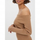 vero moda VMWILLOW LS OFF-SHOULDER KNEE DRESS 12-10271086-tigers