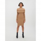 vero moda VMWILLOW LS OFF-SHOULDER KNEE DRESS 12-10271086-tigers