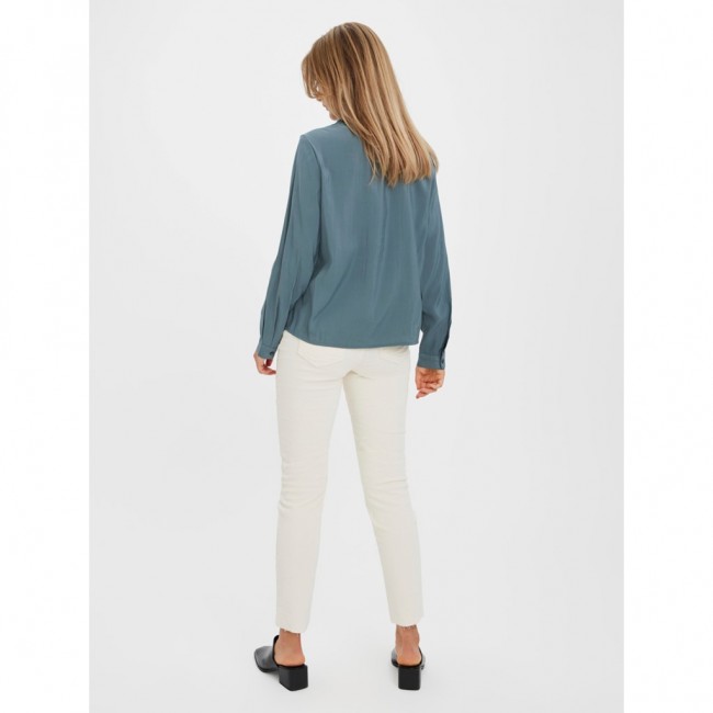 VERO MODA VMBELL LS TOP WVN 10278792 NORTH ATLANTIC