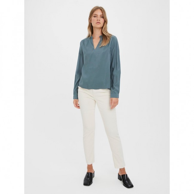 VERO MODA VMBELL LS TOP WVN 10278792 NORTH ATLANTIC