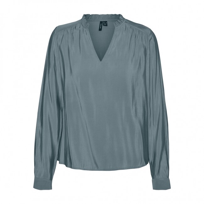 VERO MODA VMBELL LS TOP WVN 10278792 NORTH ATLANTIC