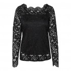 VERO MODA VMNIRA L/S SQUARE NECK TOP JRS BTQ 10280346 BLACK