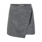 ONLY ONLCORA HW WRAP HB SKIRT TLR 15271841 MEDIUM GREY MELANGE HERRINGBONE