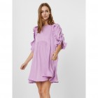 VMNOVELLA 2/4 RUFFLE SHORT DRESS SB2 10246621 VIOLET TULLE