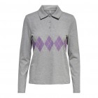 ONLANE L/S REG POLO CHECK TOP CS JRS