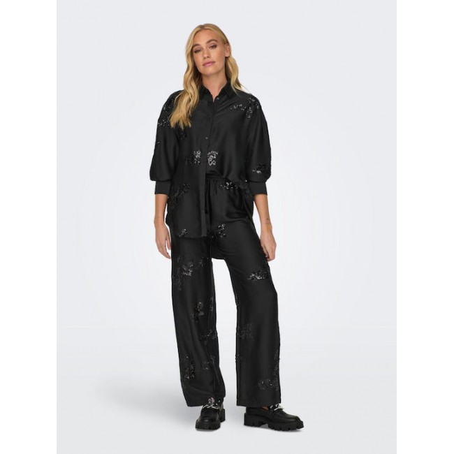 Only ONLLEO SEQUINS SHIRT WVN 15312498 black